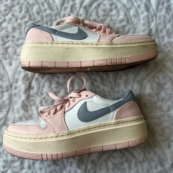 Jordan Women's Sneakers in Pink and Gray - Picture 5 of 5